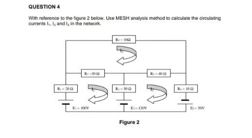 Solved With reference to the figure 2 below. Use MESH | Chegg.com