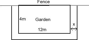 A Garden Plot 4 M 12 M Has One Side Along A Fence Chegg 