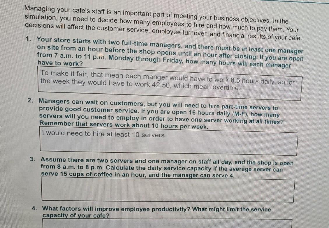 How Many Employees Do You Need for Your Coffee Shop?