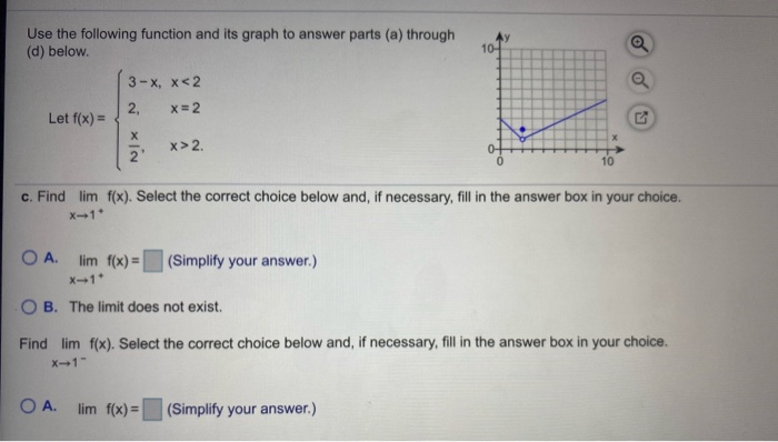 Solved Use the following function and its graph to answer | Chegg.com