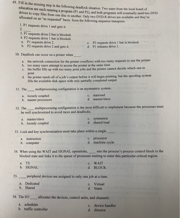 Solved 49. Fill in the missing step in the following | Chegg.com