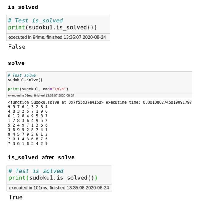 SOLUTION: Python sudoku solver assignment - Studypool