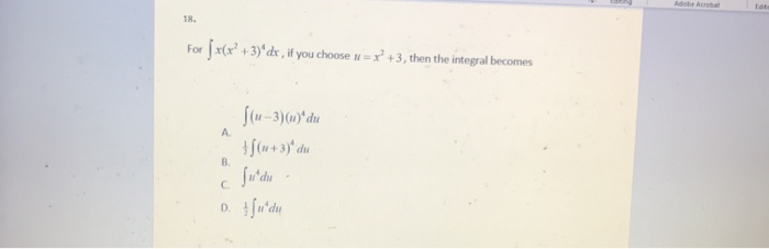 Solved For X X 3 Dx If You Choose 3 Then The Inte Chegg Com