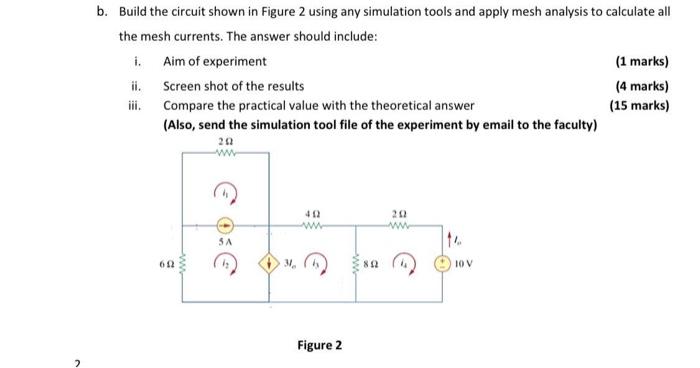 Solved b. Build the circuit shown in Figure 2 using any | Chegg.com