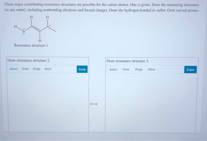 Solved Three major contributing resonance structures are | Chegg.com