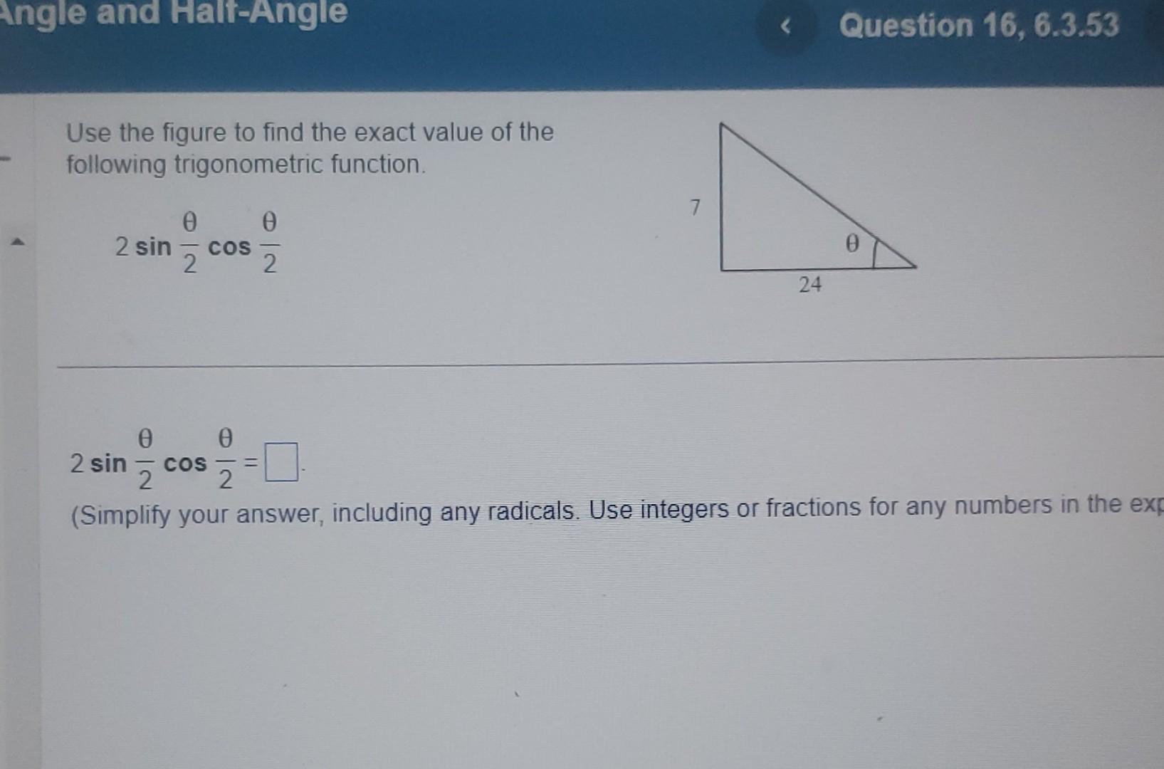 Solved Use The Figure To Find The Exact Value Of The 4238