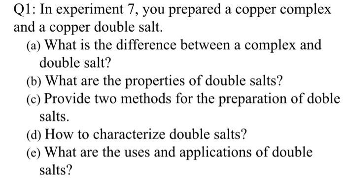 solved-q1-in-experiment-7-you-prepared-a-copper-complex-chegg