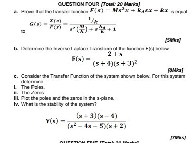 Solved QUESTION ONE [Total: 20 Marks] a. Using the skills of | Chegg.com