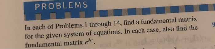 Solved PROBLEMS In each of Problems 1 through 14, find a | Chegg.com