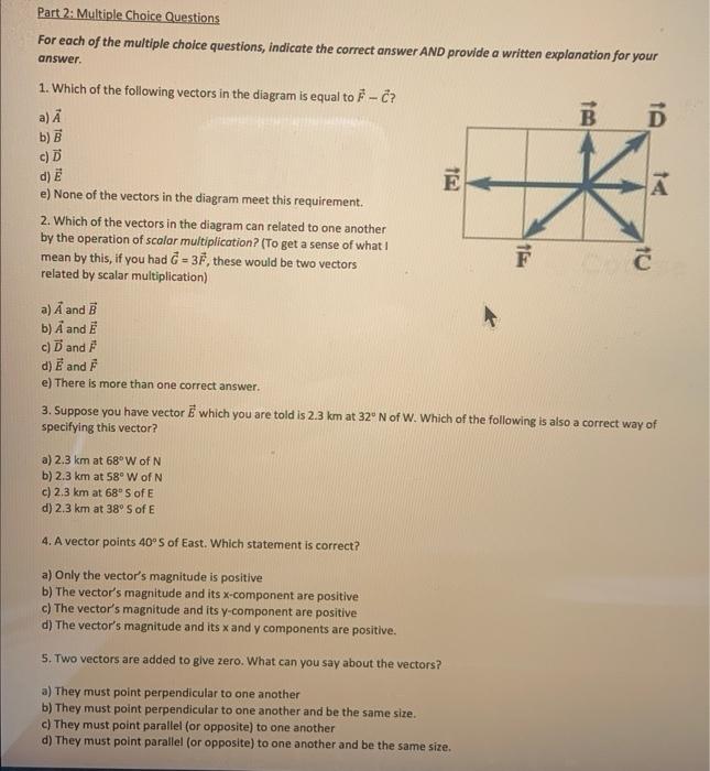Solved For each of the multiple choice questions, indlicate | Chegg.com