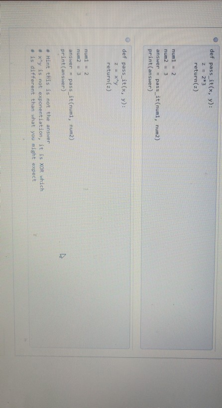 Solved Which of the following will result in an output of: 8 | Chegg.com