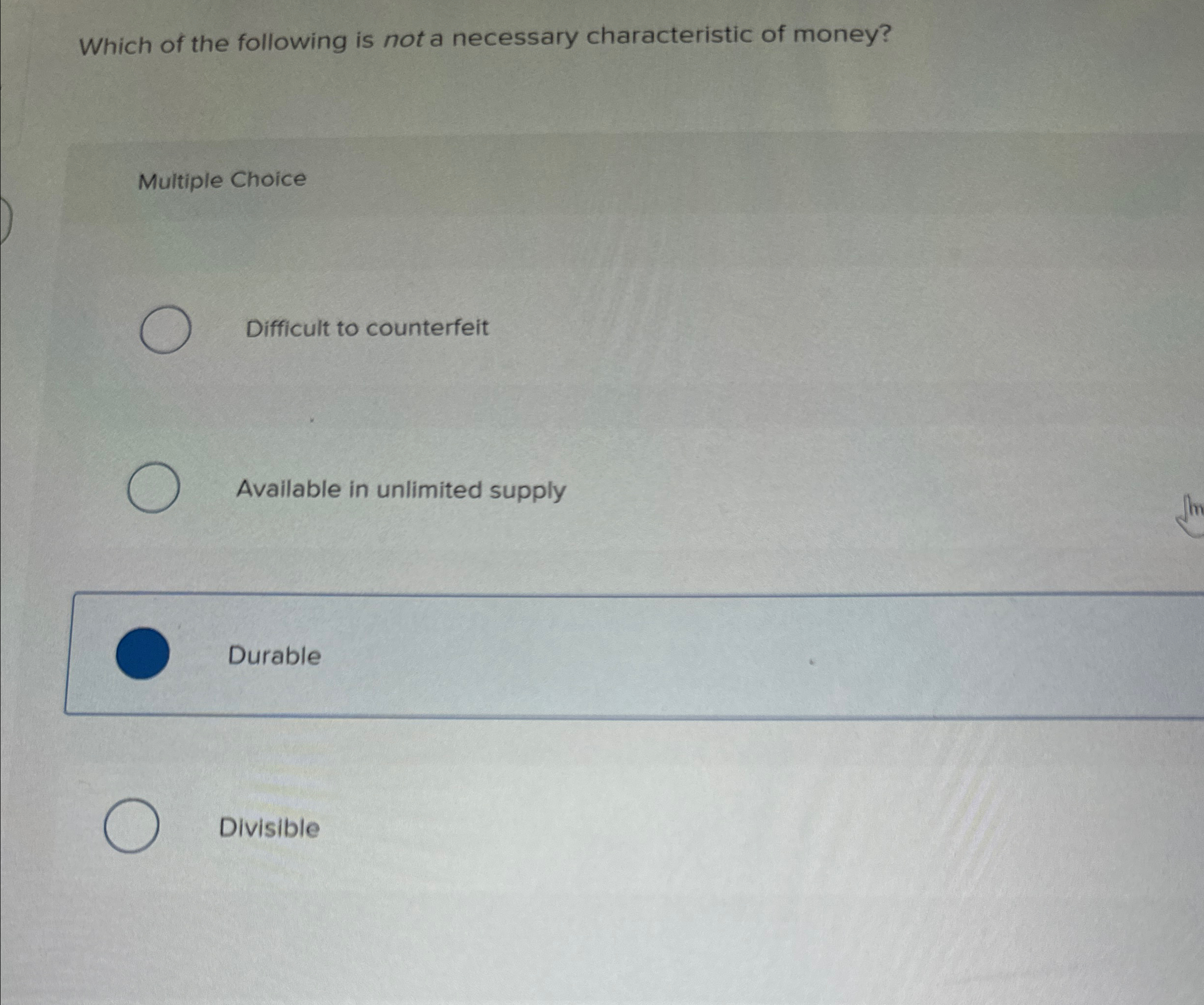 Solved Which of the following is not a necessary | Chegg.com