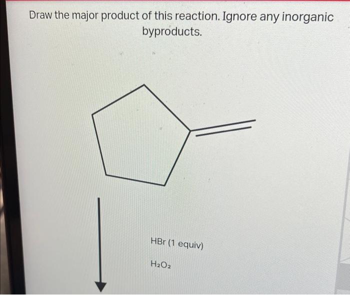 Solved Draw An Alkene That Would Lead To This As The Major | Chegg.com