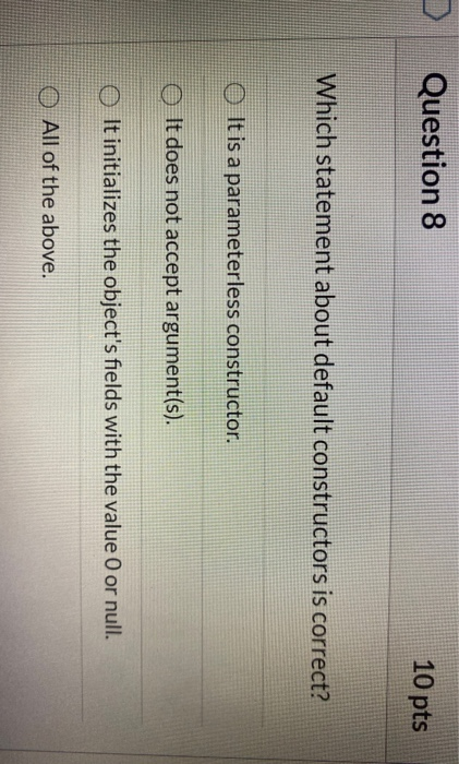 Solved Question 7 10 pts Given the following Deposit method, | Chegg.com