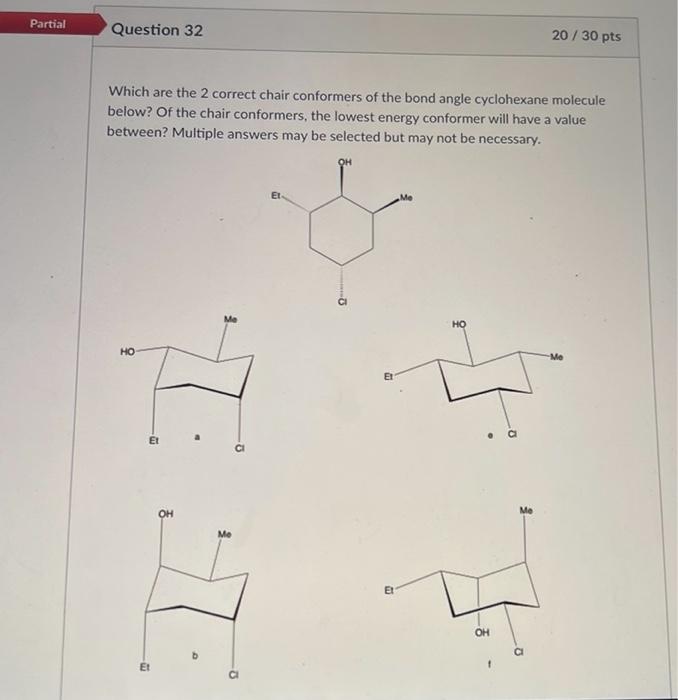 cyclohexane bond angles
