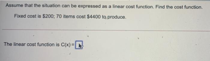 Solved Assume that the situation can be expressed as a | Chegg.com
