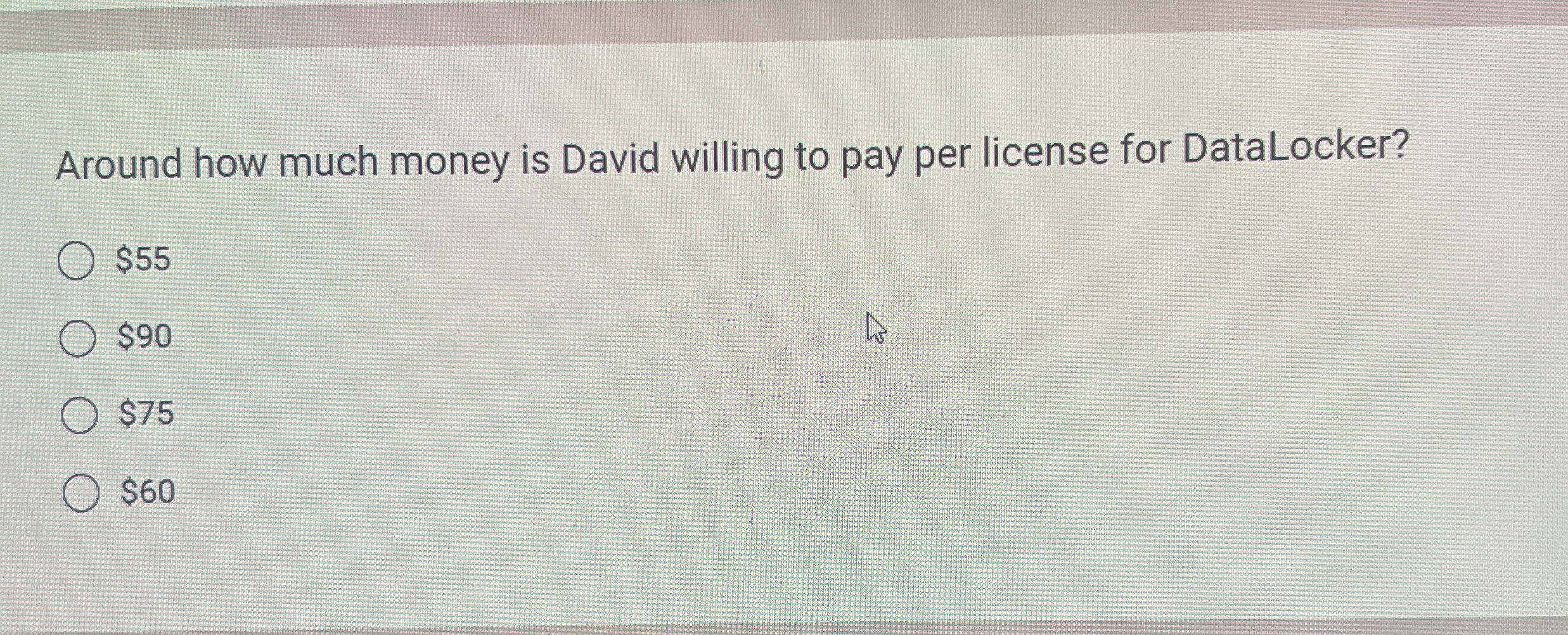 Solved Around how much money is David willing to pay per