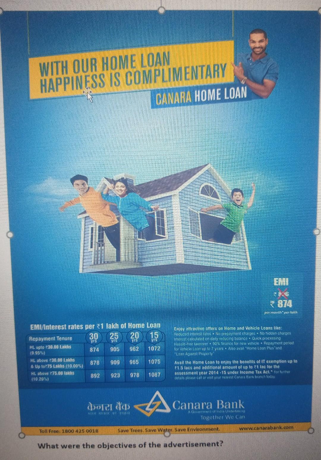 Solved what are the objectives of the advertisement from the 