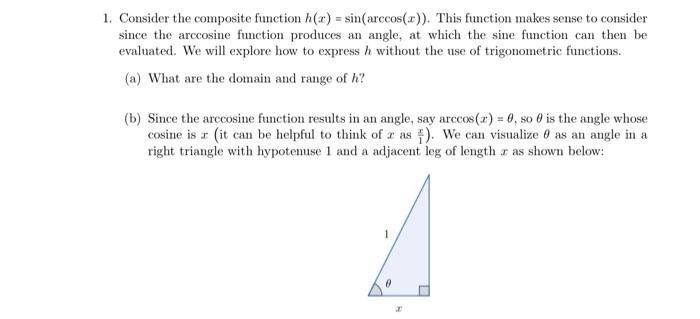 Solved 1. Consider the composite function | Chegg.com