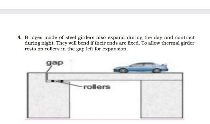 Solved 4. Bridges made of steel girders also expand during | Chegg.com
