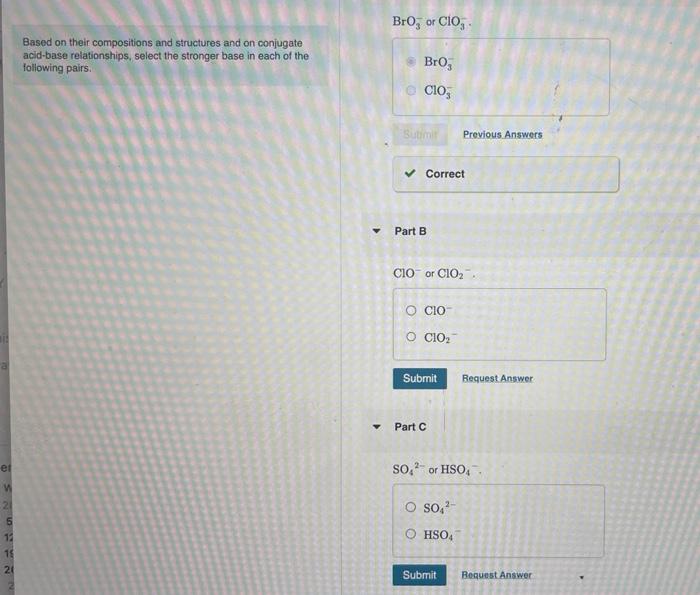 Solved Based On Their Compositions And Structures And On | Chegg.com