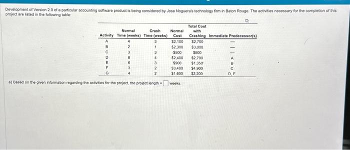 Solved a) Based on the given information regarding the | Chegg.com