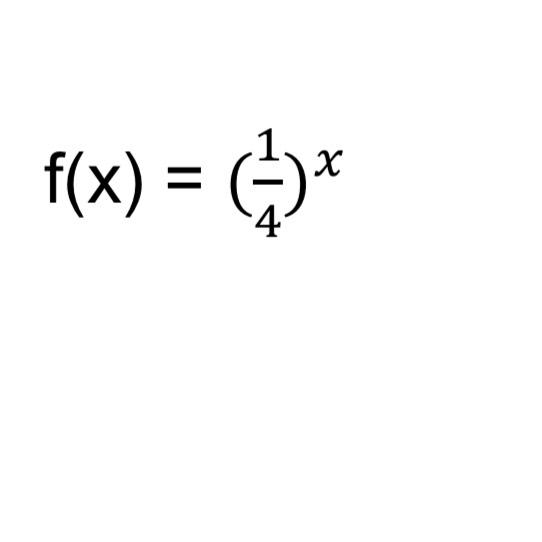 Solved f(x)=(14)x | Chegg.com