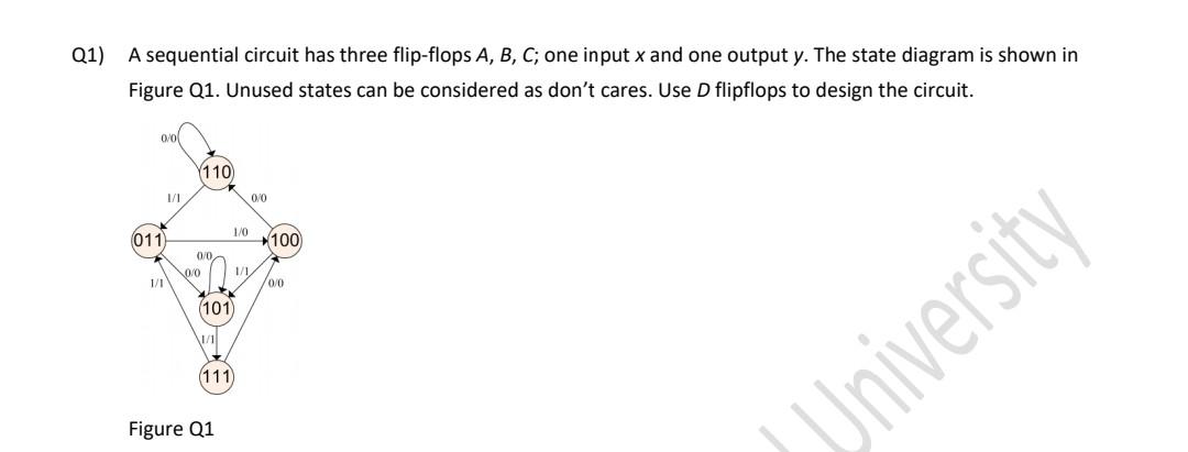 Solved A Sequential Circuit Has Three Flip-flops A, B, C; | Chegg.com