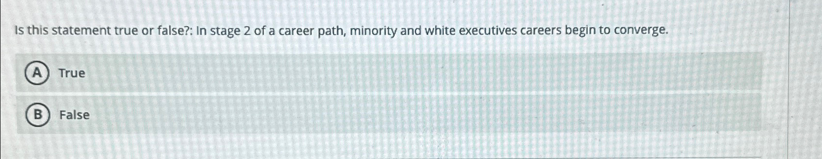 Solved Is this statement true or false?: In stage 2 ﻿of a | Chegg.com