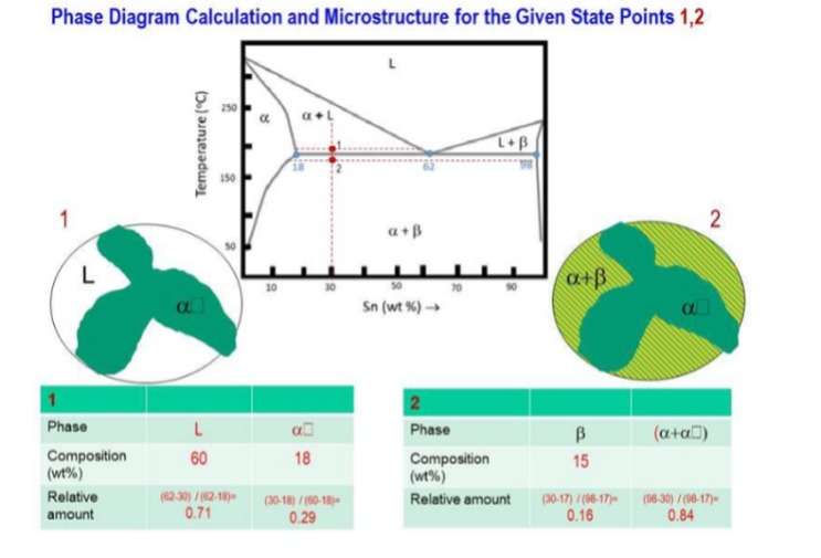 Solved Phase Diagram Calculation and Microstructure for the | Chegg.com