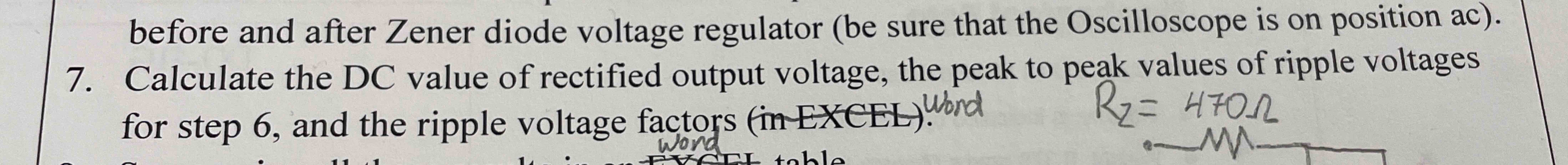 Calculate the DC ﻿value of rectified output voltage,