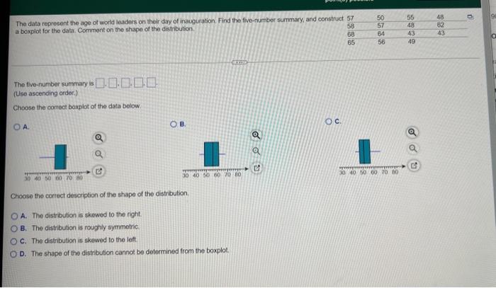 Solved show step by step how you got the answers and show | Chegg.com