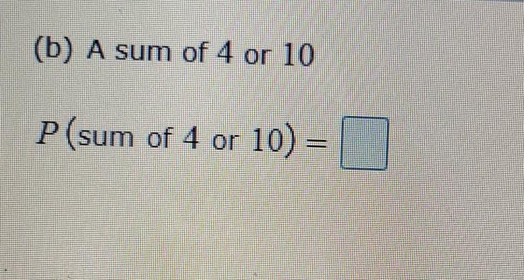 Solved If Two Dice Are Rolled One Time, Find The Probability 