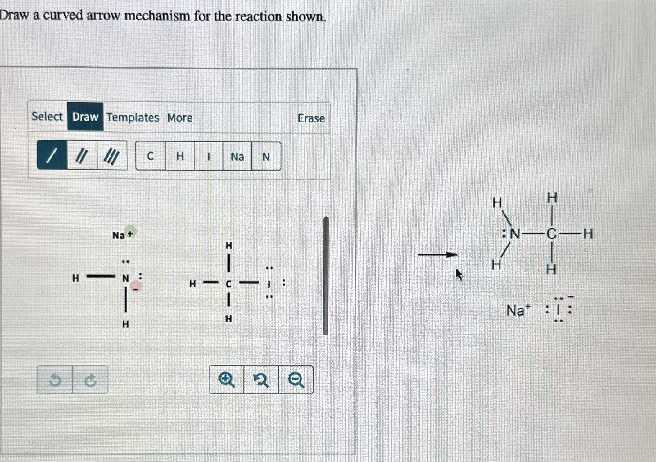 Solved Draw a curved arrow mechanism for the reaction | Chegg.com