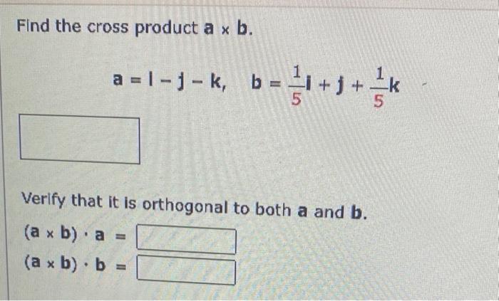 Solved Find The Cross Product A×b. A=(7,0,−2),b=(0,9,0) | Chegg.com