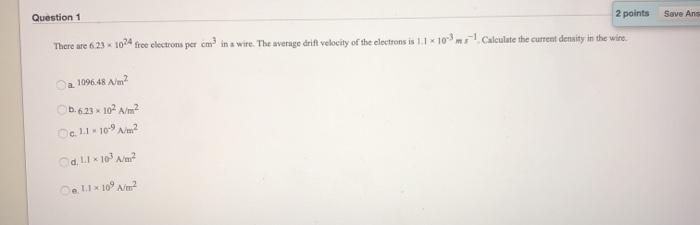 Solved Question 1 2 points Save Ans There are 623 1024 free | Chegg.com