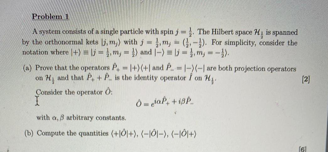 Solved Problem 1 A System Consists Of A Single Particle W Chegg Com