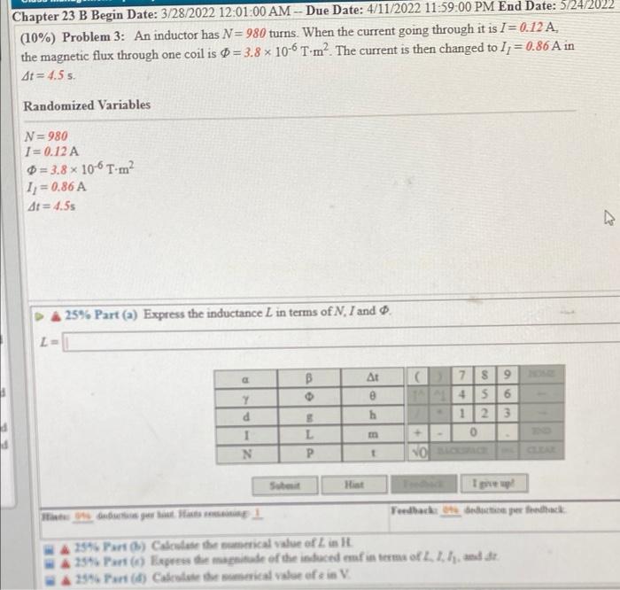 Solved Chapter 23 B Begin Date: 3/28/2022 12:01:00 AM --Due | Chegg.com