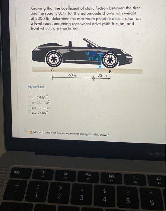 Solved Knowing that the coefficient of static friction | Chegg.com