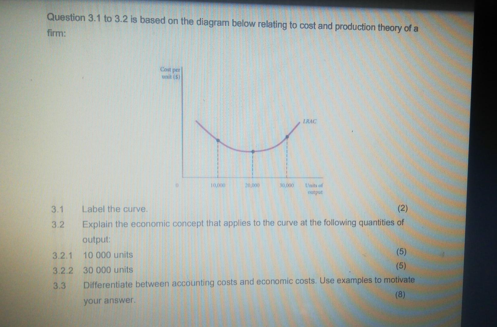 Solved Question 3.1 to 3.2 is based on the diagram below | Chegg.com