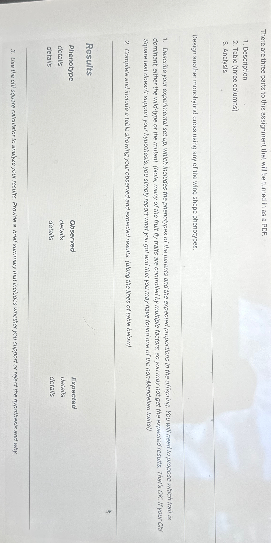 Solved There are three parts to this assignment that will be | Chegg.com