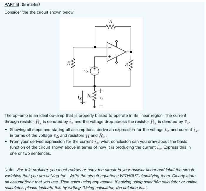 Solved PART A (7 marks) Consider the the circuit shown | Chegg.com