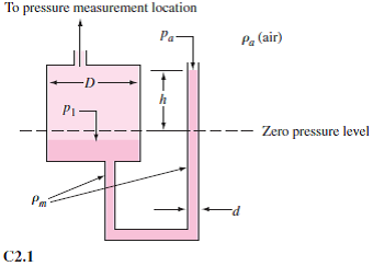 Chapter 2 Solutions | Fluid Mechanics 7th Edition | Chegg.com