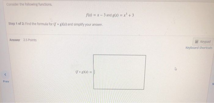 Solved Consider the following functions, f(x) = x - 3 and | Chegg.com