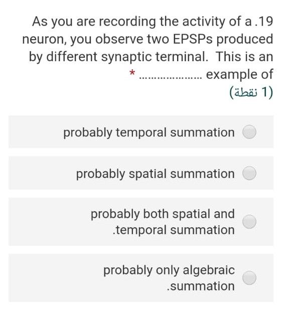 Solved As you are recording the activity of a .19 neuron, | Chegg.com