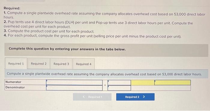 Solved Required Information Use The Following Information | Chegg.com