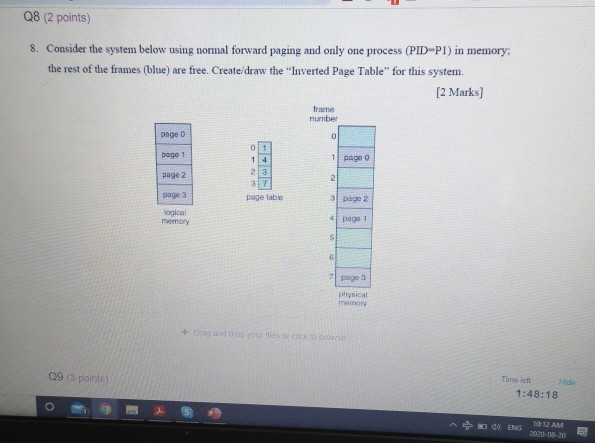 Solved Q8 (2 points) 8. Consider the system below using | Chegg.com