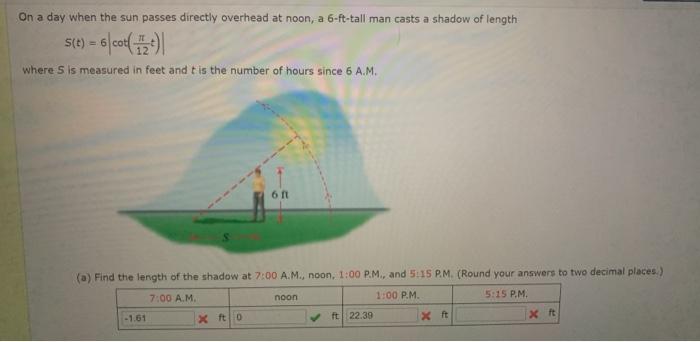 solved-on-a-day-when-the-sun-passes-directly-overhead-at-chegg