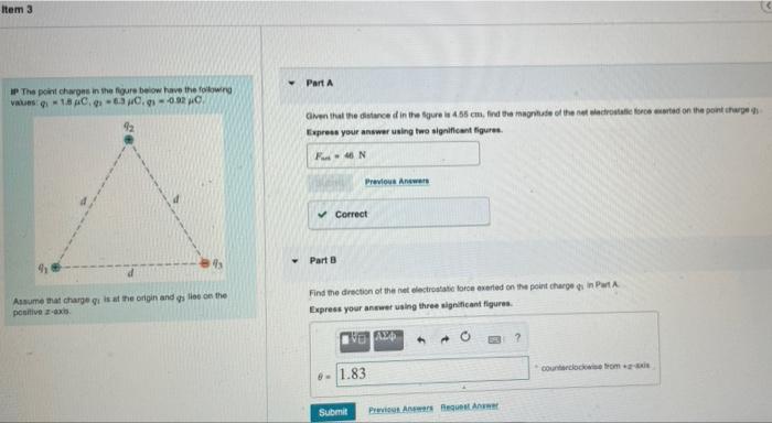 Solved IP The points in the figure below have the following | Chegg.com