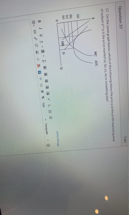 Solved U Question 38 5 pts 38. On the same graph below, | Chegg.com